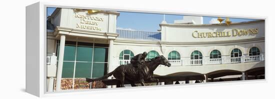 Facade of the Kentucky Derby Museum, Churchill Downs, Louisville, Kentucky, USA-null-Framed Premier Image Canvas