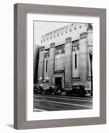 Facade of the Los Angeles Stock Exchange-null-Framed Photographic Print