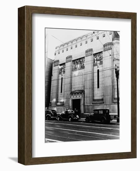 Facade of the Los Angeles Stock Exchange-null-Framed Photographic Print