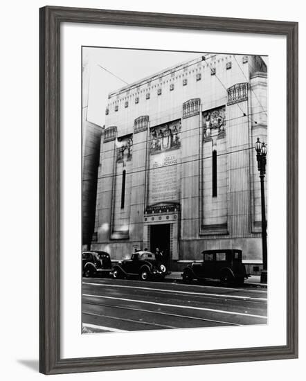 Facade of the Los Angeles Stock Exchange-null-Framed Photographic Print