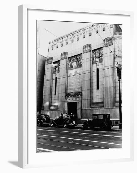 Facade of the Los Angeles Stock Exchange--Framed Photographic Print