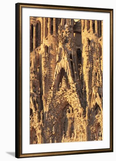 Facade of the Nativity, Sagrada Familia, by architect Antonio Gaudi, UNESCO World Heritage Site, Ba-Markus Lange-Framed Photographic Print