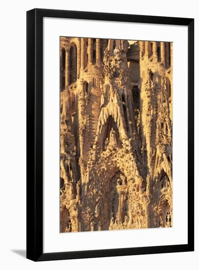 Facade of the Nativity, Sagrada Familia, by architect Antonio Gaudi, UNESCO World Heritage Site, Ba-Markus Lange-Framed Photographic Print