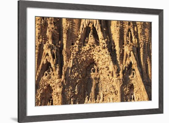 Facade of the Nativity, Sagrada Familia, by architect Antonio Gaudi, UNESCO World Heritage Site, Ba-Markus Lange-Framed Photographic Print