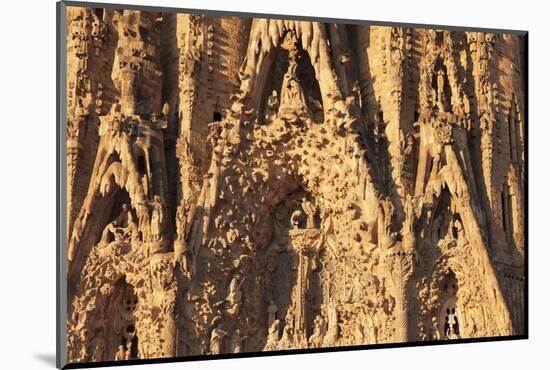 Facade of the Nativity, Sagrada Familia, by architect Antonio Gaudi, UNESCO World Heritage Site, Ba-Markus Lange-Mounted Photographic Print