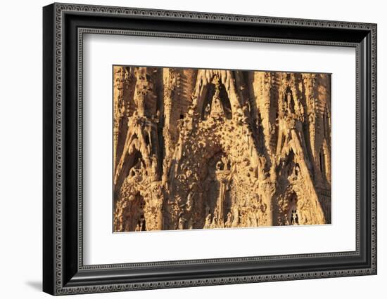 Facade of the Nativity, Sagrada Familia, by architect Antonio Gaudi, UNESCO World Heritage Site, Ba-Markus Lange-Framed Photographic Print