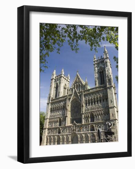 Facade of the Nidarosdomen Og Cathedral, Trondheim, Norway, Scandinavia, Europe-James Emmerson-Framed Photographic Print