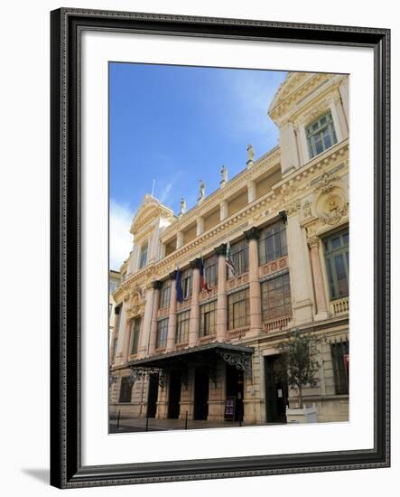 Facade of the Opera Theatre, Nice, Alpes Maritimes, Provence, Cote D'Azur, French Riviera, France, -Peter Richardson-Framed Photographic Print