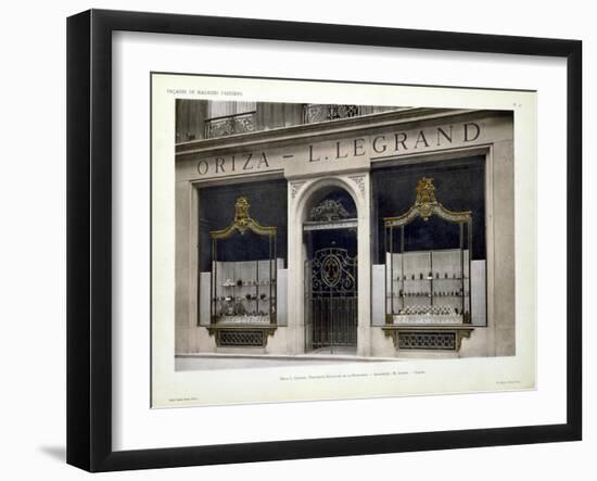 Facade of the Oriza - L. Legrand Shop in Paris-null-Framed Giclee Print