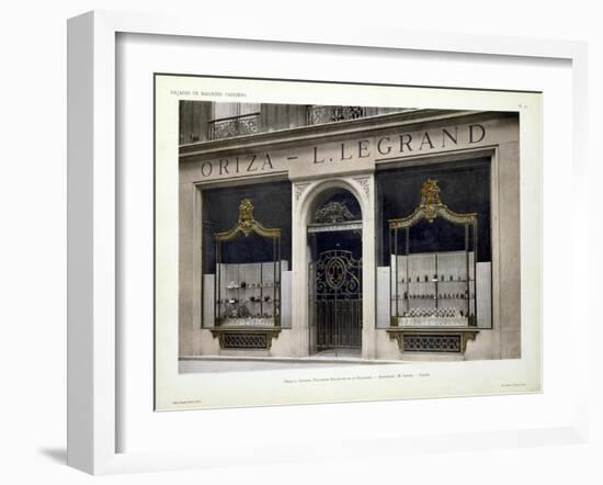 Facade of the Oriza - L. Legrand Shop in Paris-null-Framed Giclee Print