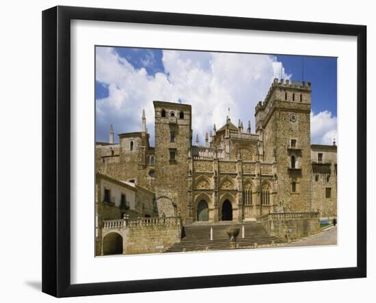 Facade of the Royal Monastery of Santa Maria De Guadalupe, Caceres Area, Extremadura, Spain-Michael Busselle-Framed Photographic Print