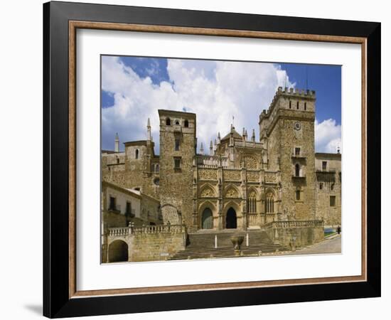 Facade of the Royal Monastery of Santa Maria De Guadalupe, Caceres Area, Extremadura, Spain-Michael Busselle-Framed Photographic Print