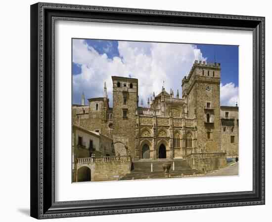 Facade of the Royal Monastery of Santa Maria De Guadalupe, Caceres Area, Extremadura, Spain-Michael Busselle-Framed Photographic Print