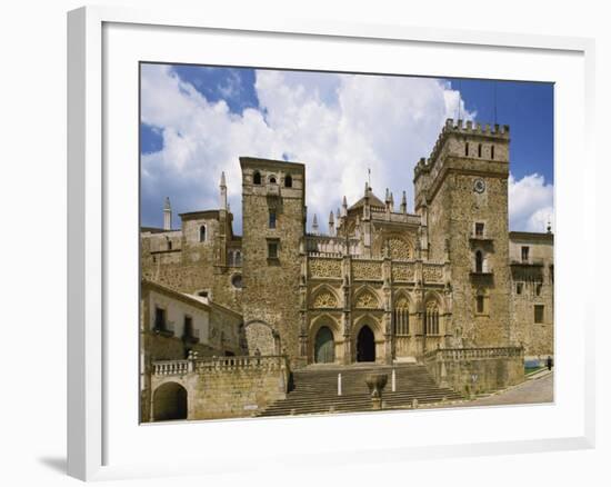 Facade of the Royal Monastery of Santa Maria De Guadalupe, Caceres Area, Extremadura, Spain-Michael Busselle-Framed Photographic Print