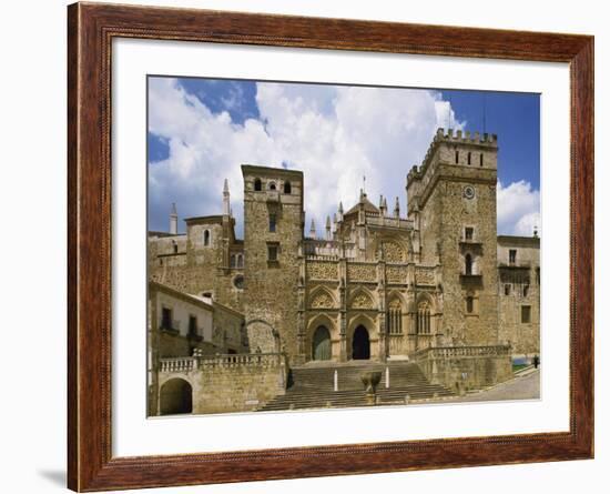 Facade of the Royal Monastery of Santa Maria De Guadalupe, Caceres Area, Extremadura, Spain-Michael Busselle-Framed Photographic Print