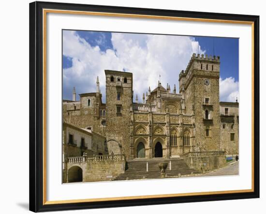 Facade of the Royal Monastery of Santa Maria De Guadalupe, Caceres Area, Extremadura, Spain-Michael Busselle-Framed Photographic Print