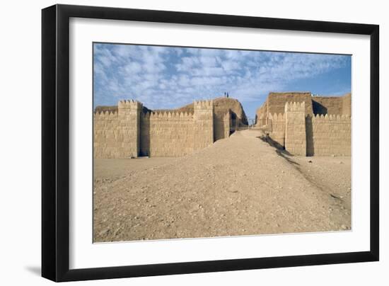 Facade of the Shamash Gate, Nineveh, Iraq, 1977-Vivienne Sharp-Framed Photographic Print