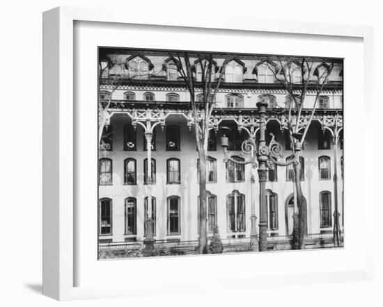 Facade of the United States Hotel-Walker Evans-Framed Photographic Print