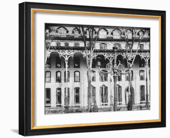 Facade of the United States Hotel-Walker Evans-Framed Photographic Print