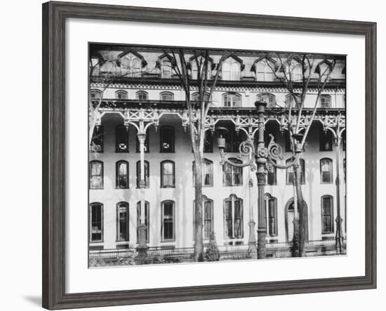 Facade of the United States Hotel-Walker Evans-Framed Photographic Print