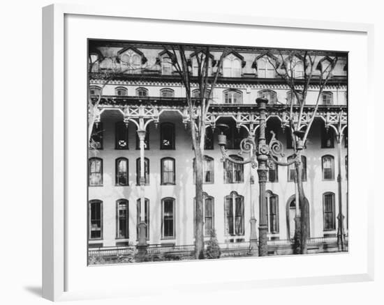 Facade of the United States Hotel-Walker Evans-Framed Photographic Print