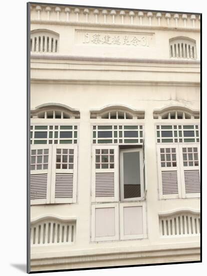 Facade of Traditional Singaporean Colonial Building, Little India, Singapore, Southeast Asia-Richard Nebesky-Mounted Photographic Print