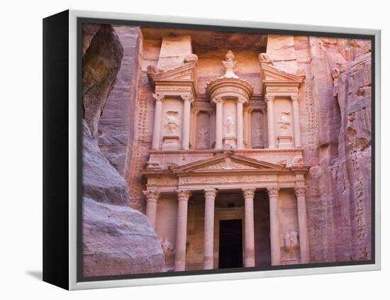 Facade of Treasury (Al Khazneh), Petra, Jordan-Keren Su-Framed Premier Image Canvas