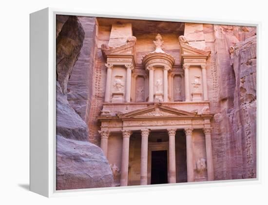 Facade of Treasury (Al Khazneh), Petra, Jordan-Keren Su-Framed Premier Image Canvas