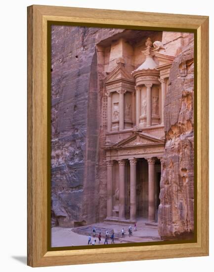 Facade of Treasury (Al Khazneh), Petra, Jordan-Keren Su-Framed Premier Image Canvas