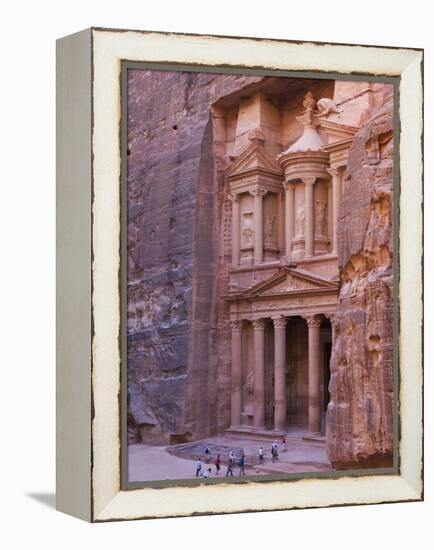 Facade of Treasury (Al Khazneh), Petra, Jordan-Keren Su-Framed Premier Image Canvas