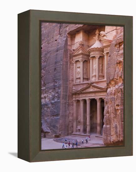 Facade of Treasury (Al Khazneh), Petra, Jordan-Keren Su-Framed Premier Image Canvas