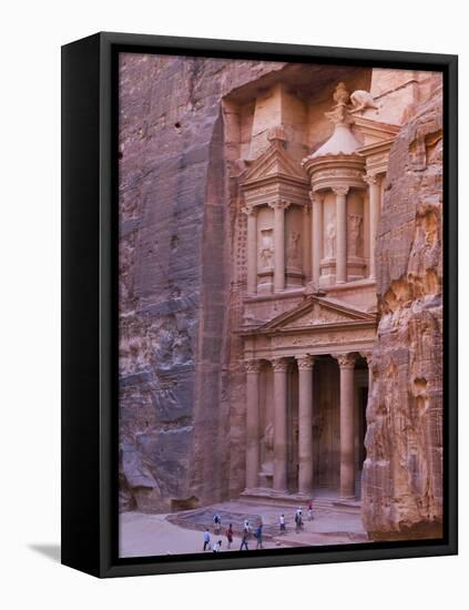 Facade of Treasury (Al Khazneh), Petra, Jordan-Keren Su-Framed Premier Image Canvas