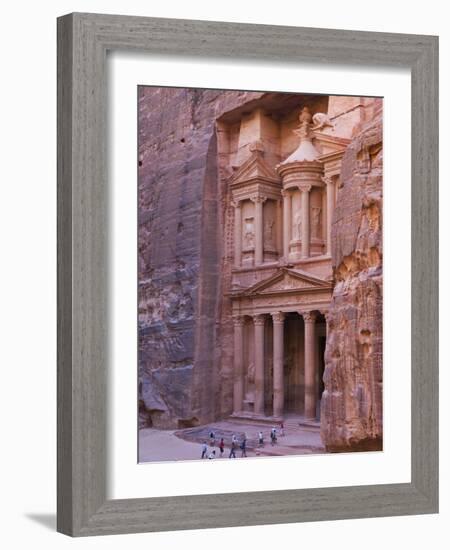 Facade of Treasury (Al Khazneh), Petra, Jordan-Keren Su-Framed Photographic Print