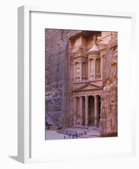 Facade of Treasury (Al Khazneh), Petra, Jordan-Keren Su-Framed Photographic Print