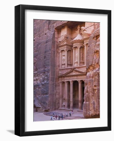 Facade of Treasury (Al Khazneh), Petra, Jordan-Keren Su-Framed Photographic Print