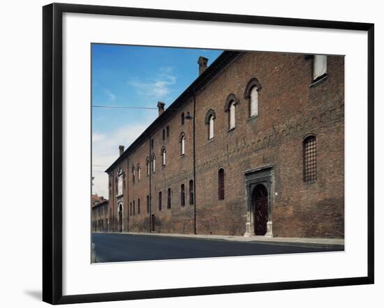 Facade, Palazzo Schifanoia-null-Framed Giclee Print