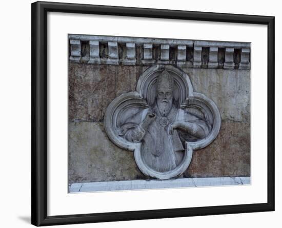 Facade Relief from San Petronio-null-Framed Giclee Print