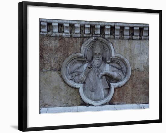 Facade Relief from San Petronio-null-Framed Giclee Print