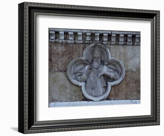 Facade Relief from San Petronio-null-Framed Giclee Print