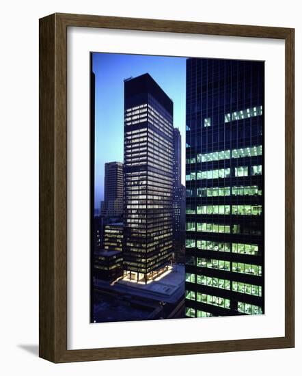 Facades of Seagram Building Designed by Ludwig Miles Van Der Rohe and Lever House-Andreas Feininger-Framed Photographic Print