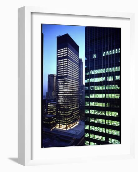 Facades of Seagram Building Designed by Ludwig Miles Van Der Rohe and Lever House-Andreas Feininger-Framed Photographic Print