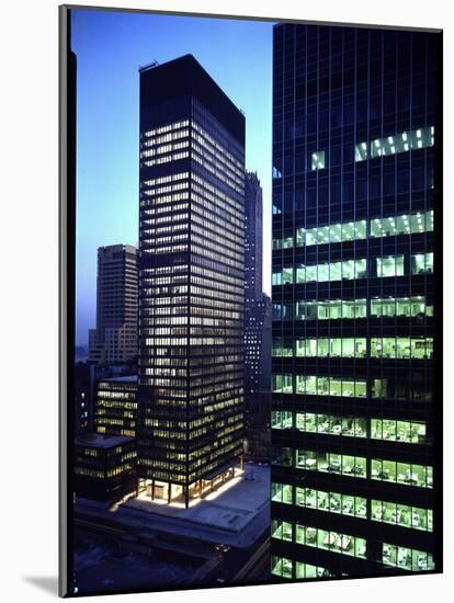 Facades of Seagram Building Designed by Ludwig Miles Van Der Rohe and Lever House-Andreas Feininger-Mounted Photographic Print