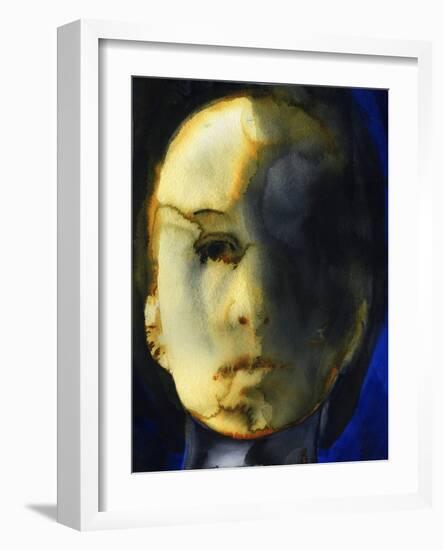 Face, 2021 (W/C on Arches)-Graham Dean-Framed Giclee Print