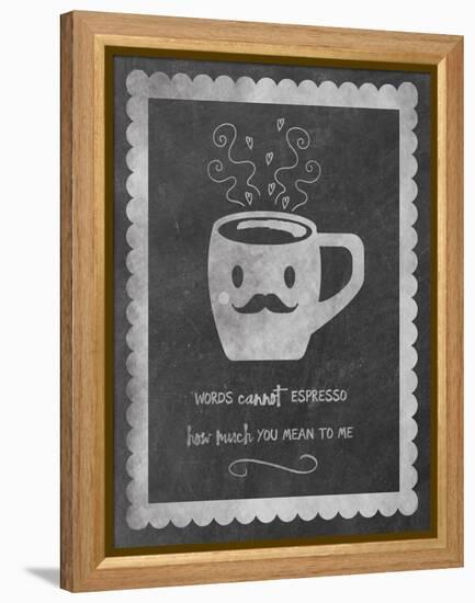 Face Coffee-Erin Clark-Framed Premier Image Canvas