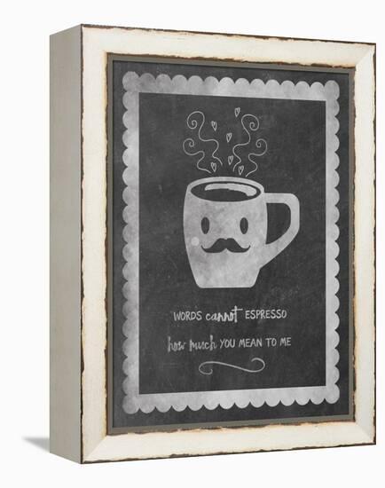 Face Coffee-Erin Clark-Framed Premier Image Canvas