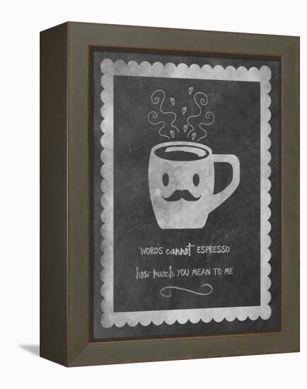 Face Coffee-Erin Clark-Framed Premier Image Canvas