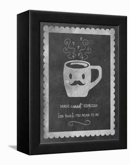 Face Coffee-Erin Clark-Framed Premier Image Canvas