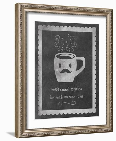 Face Coffee-Erin Clark-Framed Giclee Print