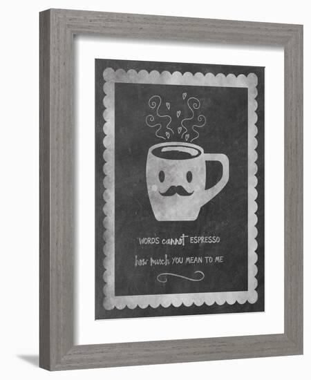 Face Coffee-Erin Clark-Framed Giclee Print