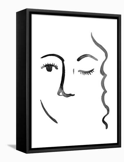 Face in a Crowd IV-Grace Popp-Framed Stretched Canvas